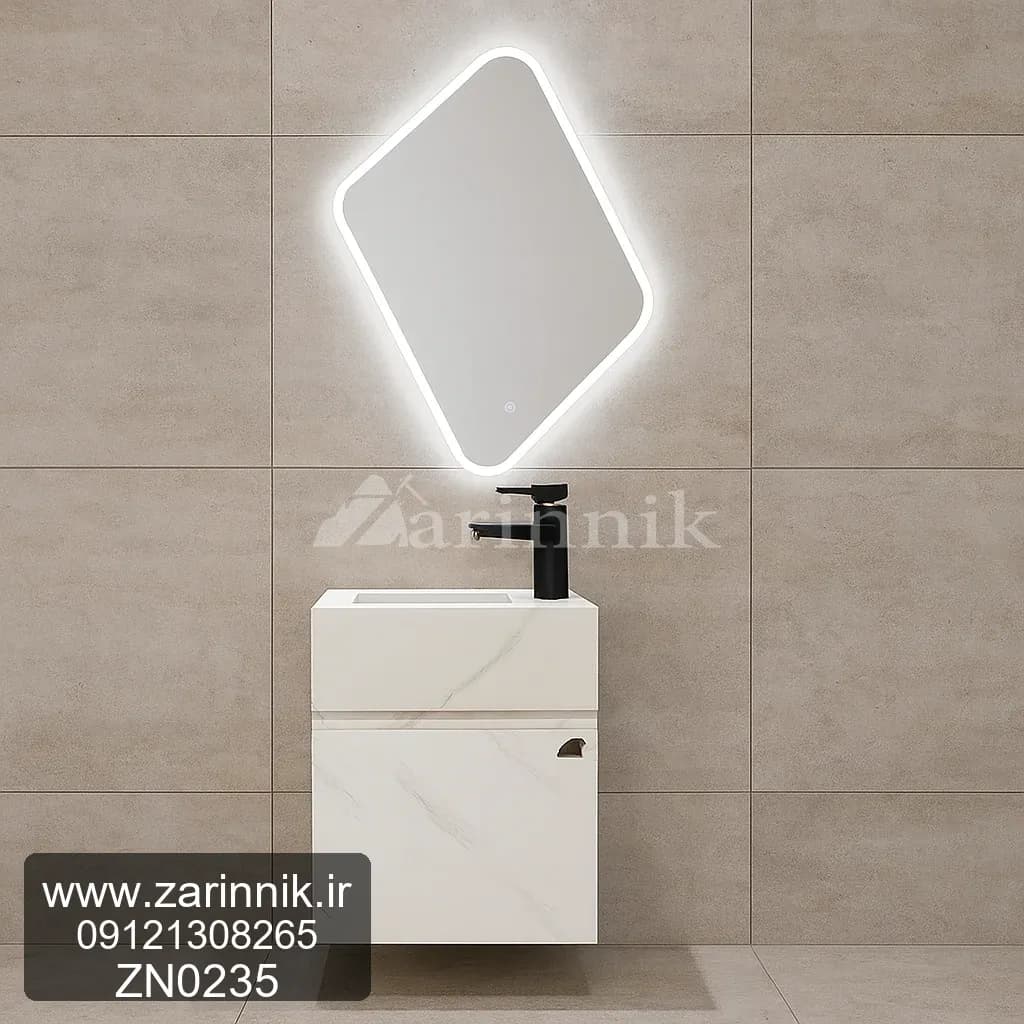 روشویی سایزکوچک مدرن زرین نیک کد ZN0235 — تصویر ۲