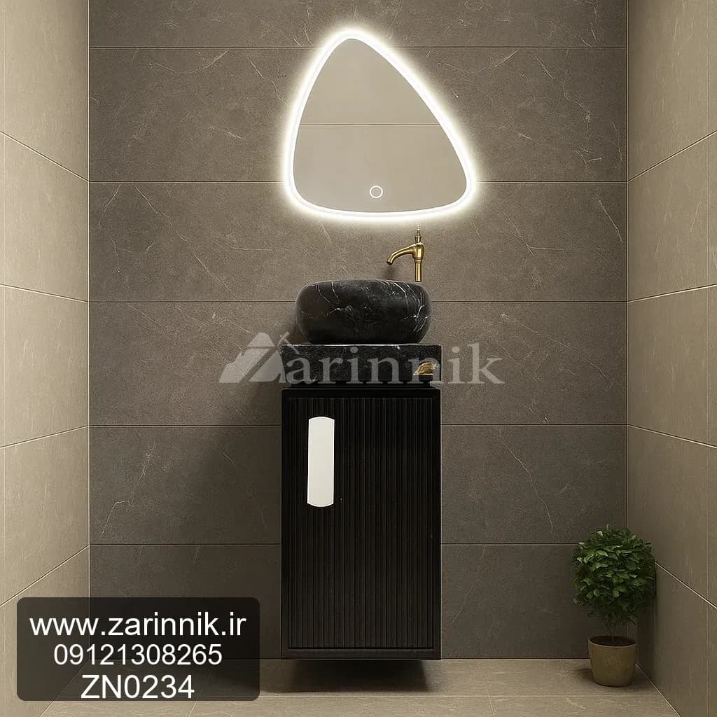 روشویی سایز کوچک 30*45 مدرن زرین نیک کد ZN0234 — تصویر ۲