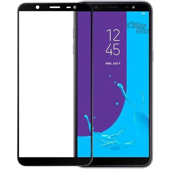 گلس جی 8 پلاس فول چسب شیشه ای محافظ صفحه نمایش گوشی موبایل سامسونگ Galaxy