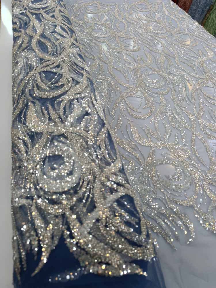 پارچه توری ملیله دوزی 1