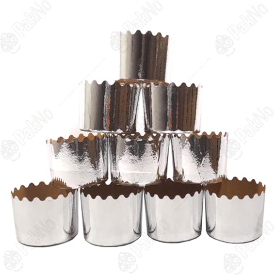 کپسول مافین نقره ای(50عددی)
