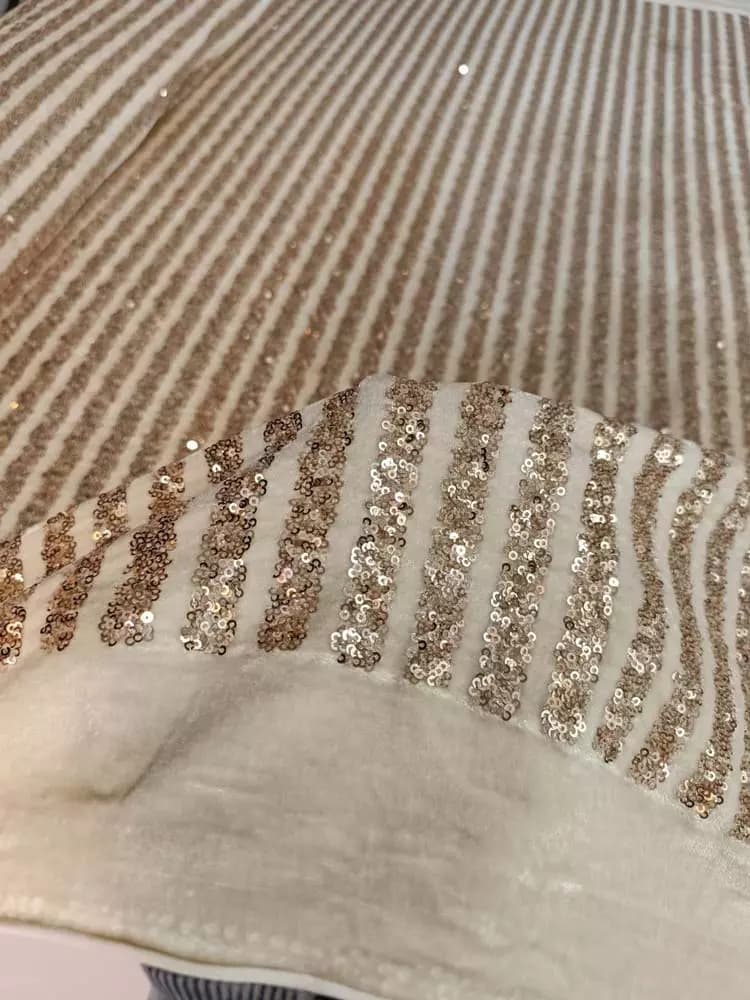 پارچه مخمل کره‌ای پولک لاینی
