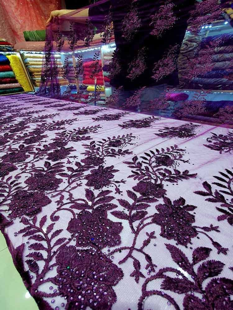 پارچه توری سنگ حرارتی سرمه‌ای