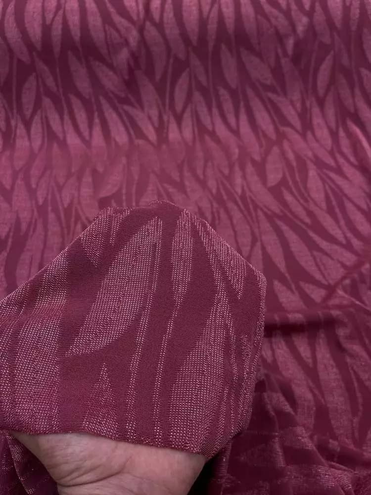 پارچه لمه گلدار صورتی2