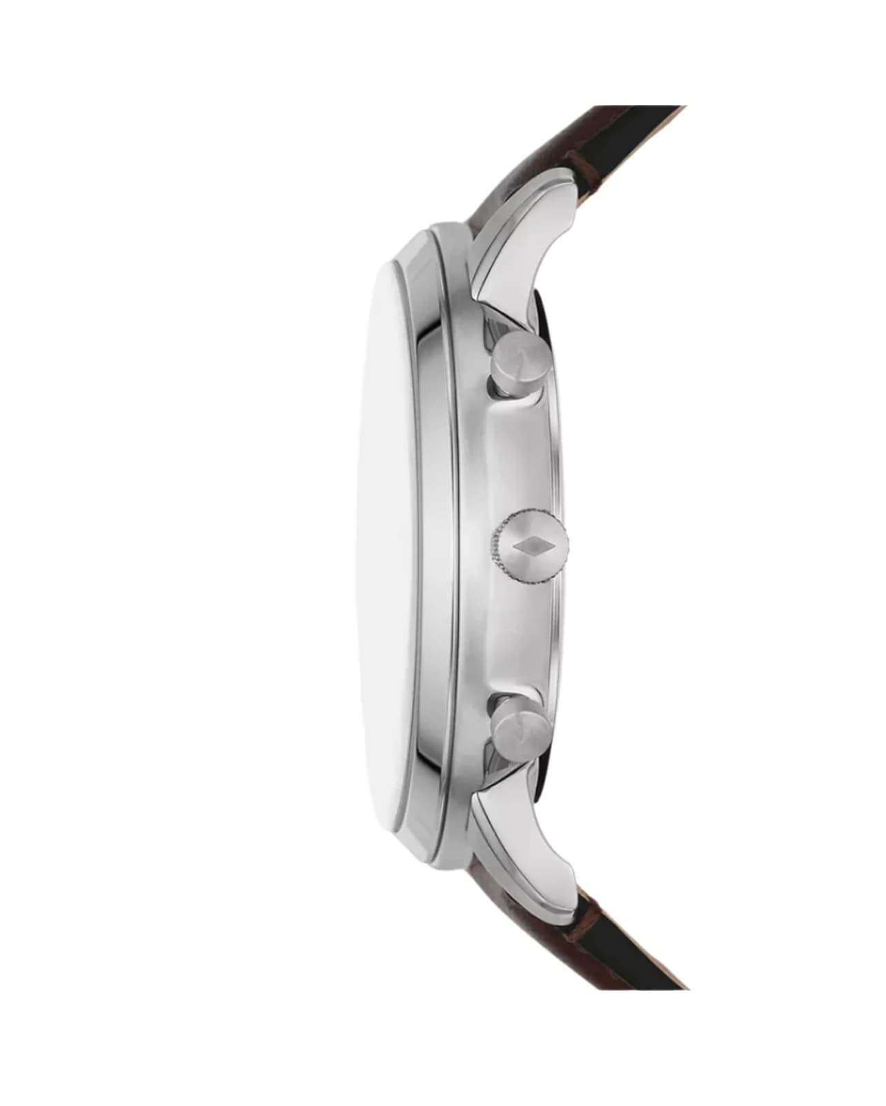 ساعت مچی مردانه کرنوگراف با صفحه مشکی و بند چرمی قهوهای Fossil مدل FS6024 — تصویر ۲