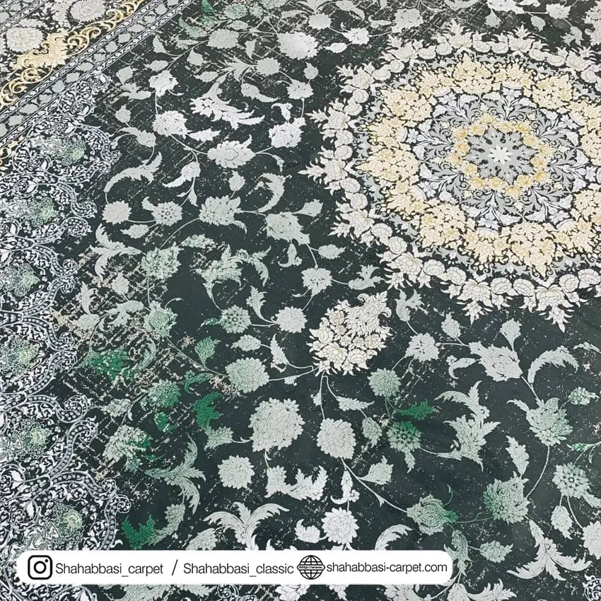 فرش ماشینی کد 3107 دودی — تصویر ۳