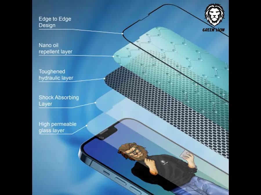 محافظ صفحه نمایش Green Lion مدل Steve مناسب برای گوشی موبایل iPhone 12pro — تصویر ۳