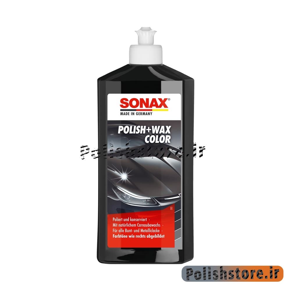 پولیش واکس رنگی مشکی سوناکس Sonax Polish & Wax Color