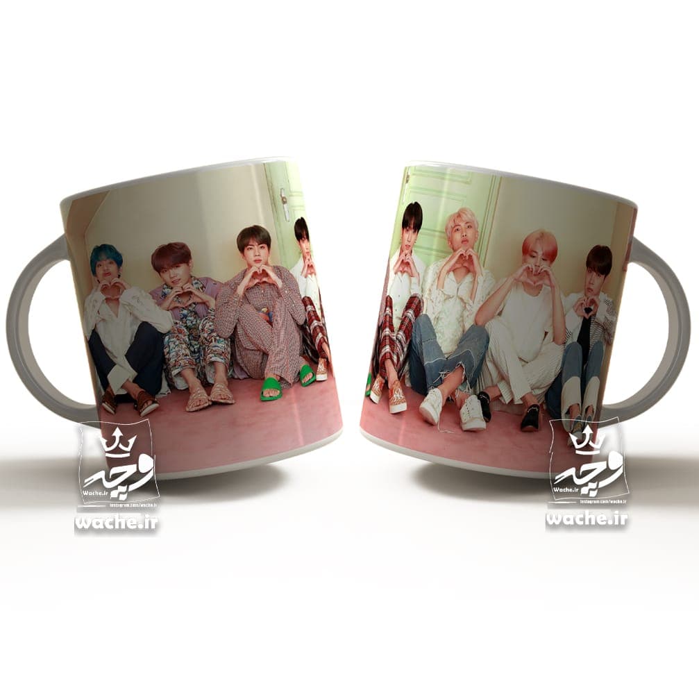 ماگ سرامیکی طرح بی تی اس BTS