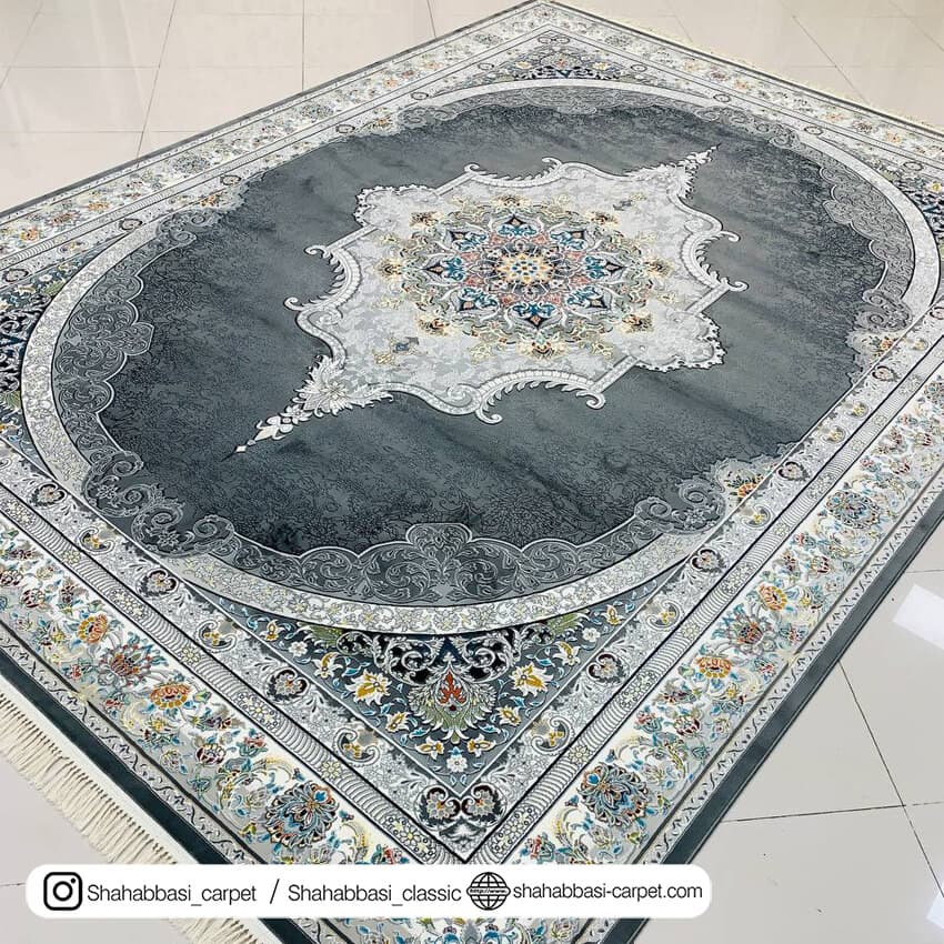 فرش کلاسیک کد 1020 فاخر دودی