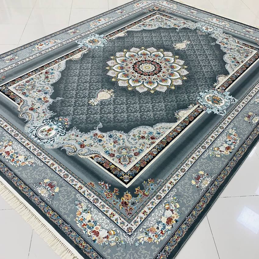 فرش کلاسیک کد 1019 ستاره دودی