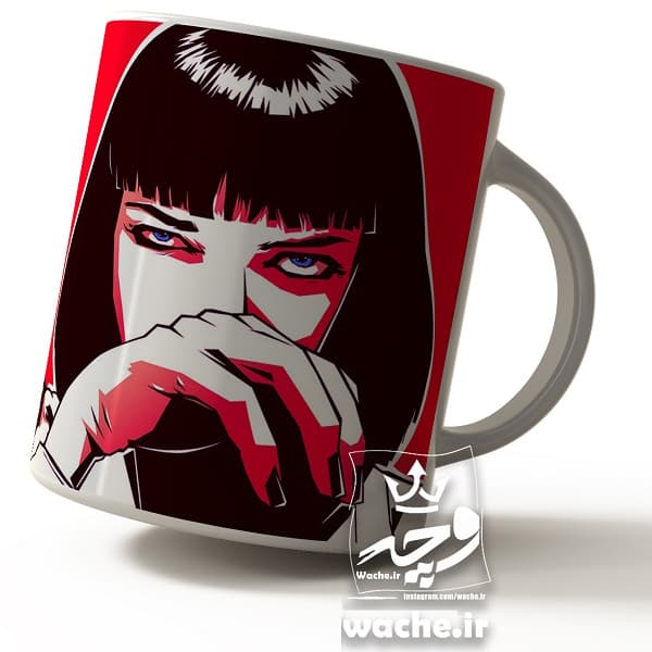 ماگ سرامیکی طرح میا والانس Mia Wallace