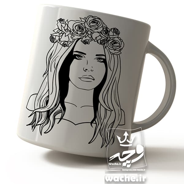 ماگ سرامیکی طرح لانا دل ری lana del rey