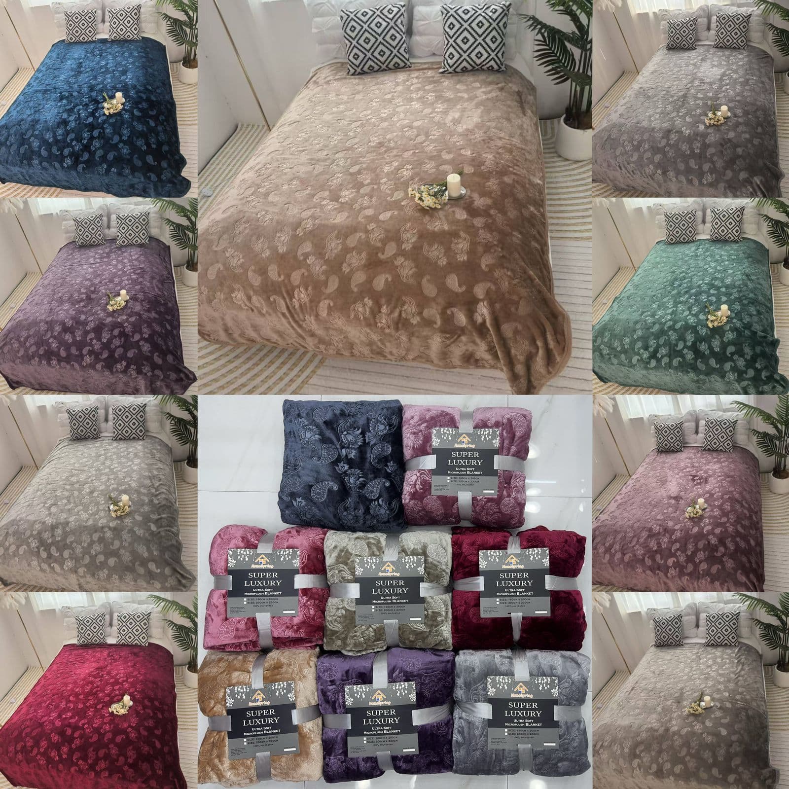 پتو مسافرتی super soft چهارفصل دو نفره