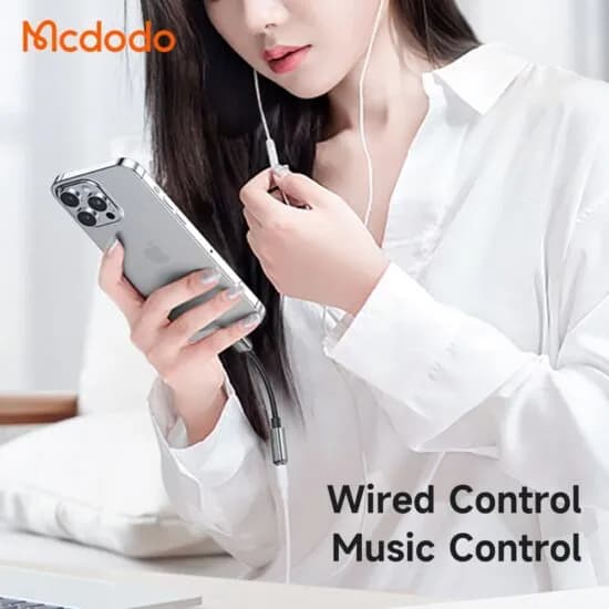 کابل تبدیل لایتنینگ به Aux مک دودو Mcdodo CA-5010 Lightning to Aux — تصویر ۷