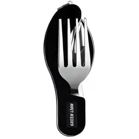 ست قاشق و چنگال مسافرتی گرین لاین Green Lion 4in1 Cutlery Set GN4IN1CSETBK — تصویر ۴