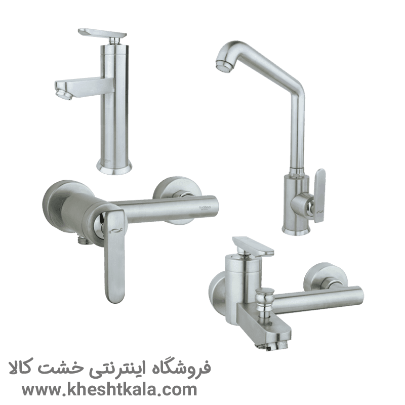 ست شیرآلات راسان مدل فلورا – کروم مات