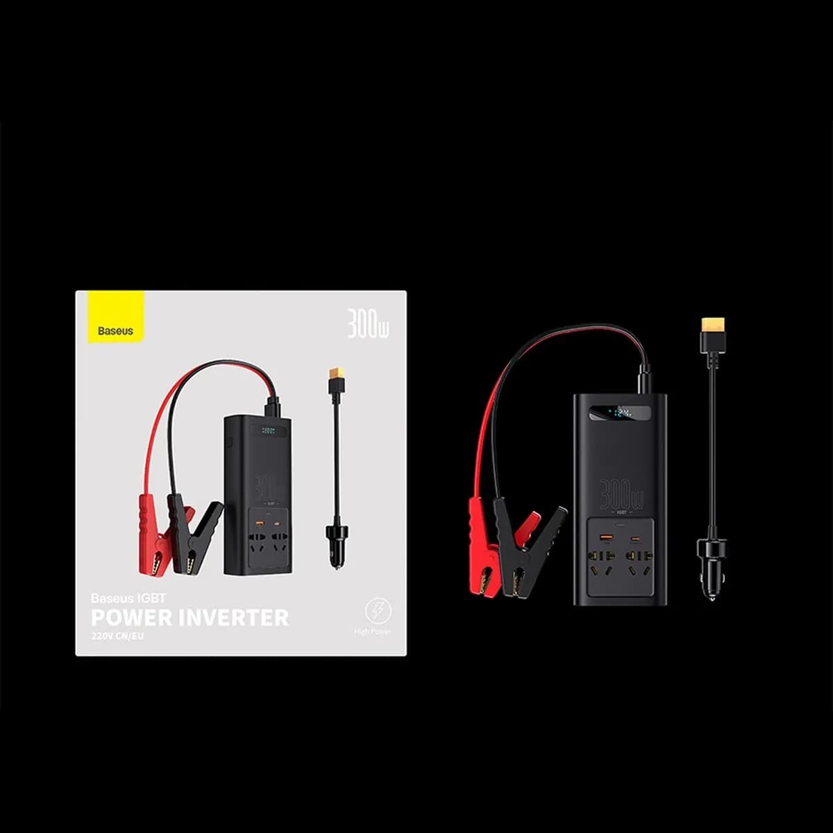 چند راهی بیسوس BASEUS IGBT CI30-02 POWER INVERTER CGNB010101 ولتاژ ۲۲۰ ولت توان ۳۰۰ وات — تصویر ۶