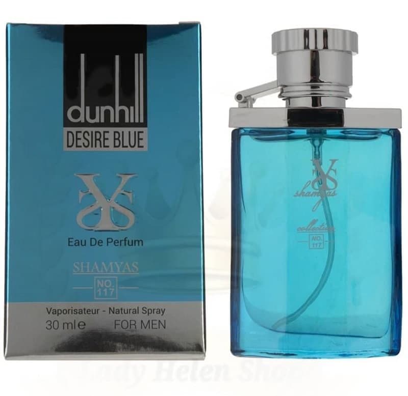 ادو پرفیوم مینیاتوری مردانه شمیاس مدل دانهیل آبی-دیزایر بلو (Dunhill Desire Blue) حجم 30 — تصویر ۲