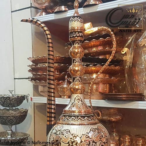 آفتابه لگن نقره کوب مسی طرح توپی — تصویر ۴