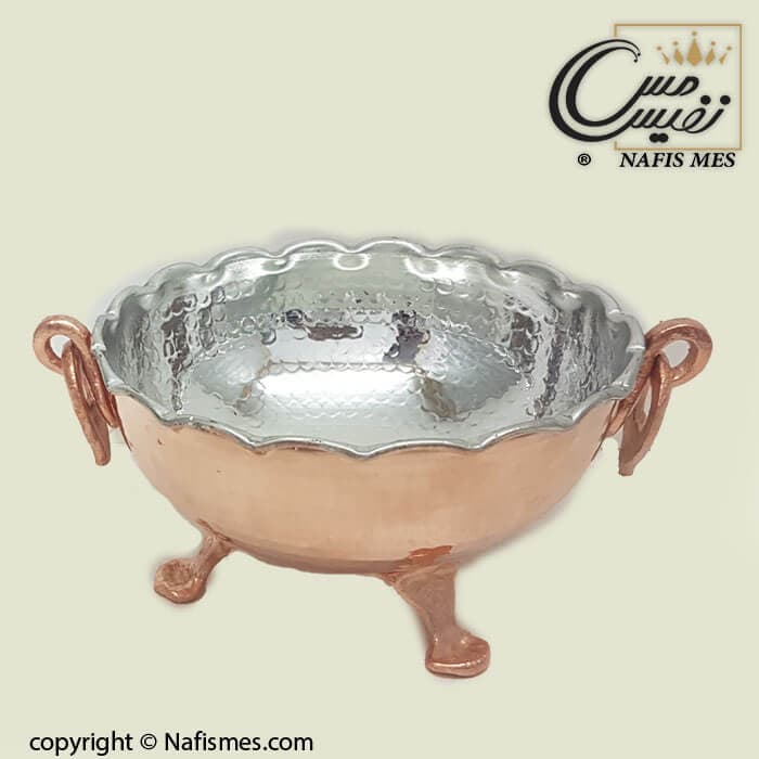 شکلات خوری مسی طرح سه پایه مارال