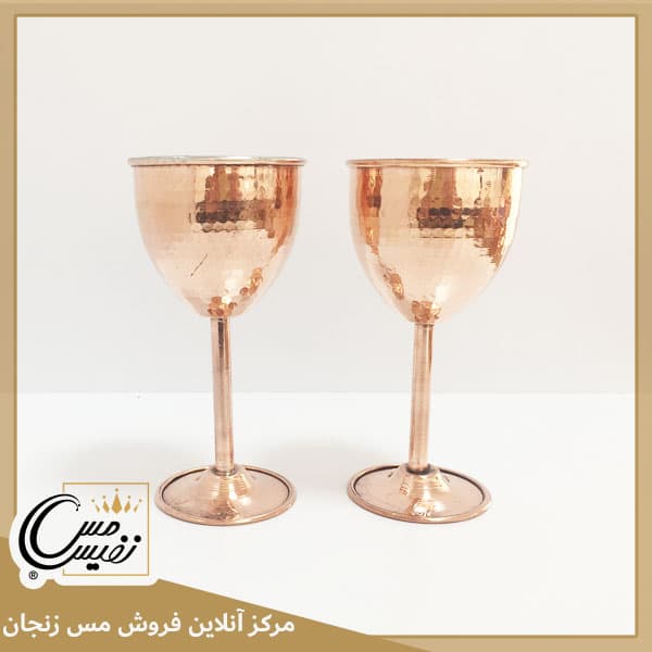 گلاسه بزرگ مسی مدل دنیز