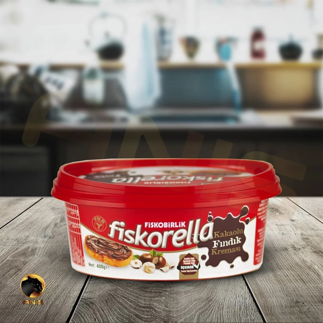 شکلات صبحانه فیسکوبیرلیک fiskobirlik با طعم فندق 400 گرم