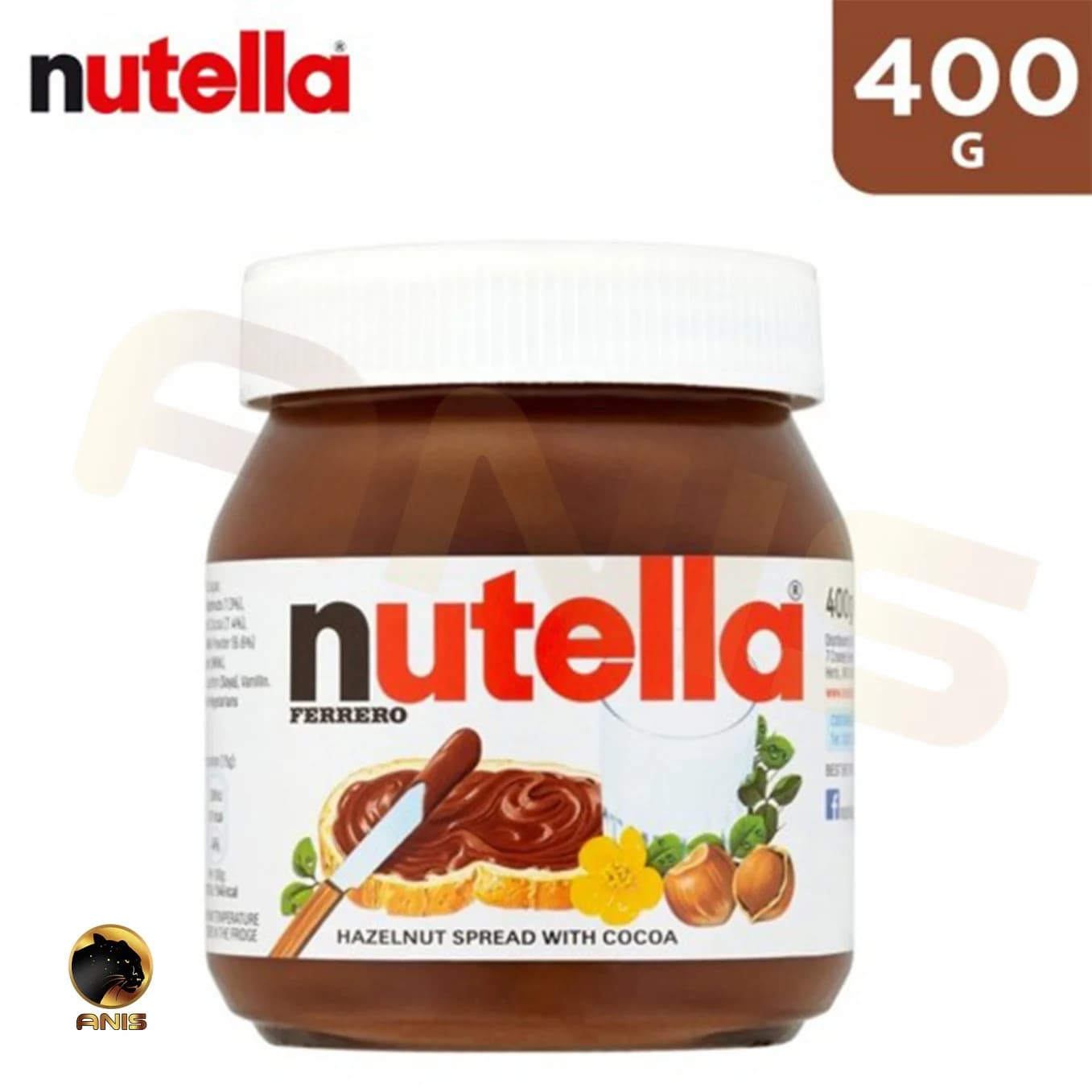 شکلات صبحانه نوتلا 400 nutella ایتالیایی