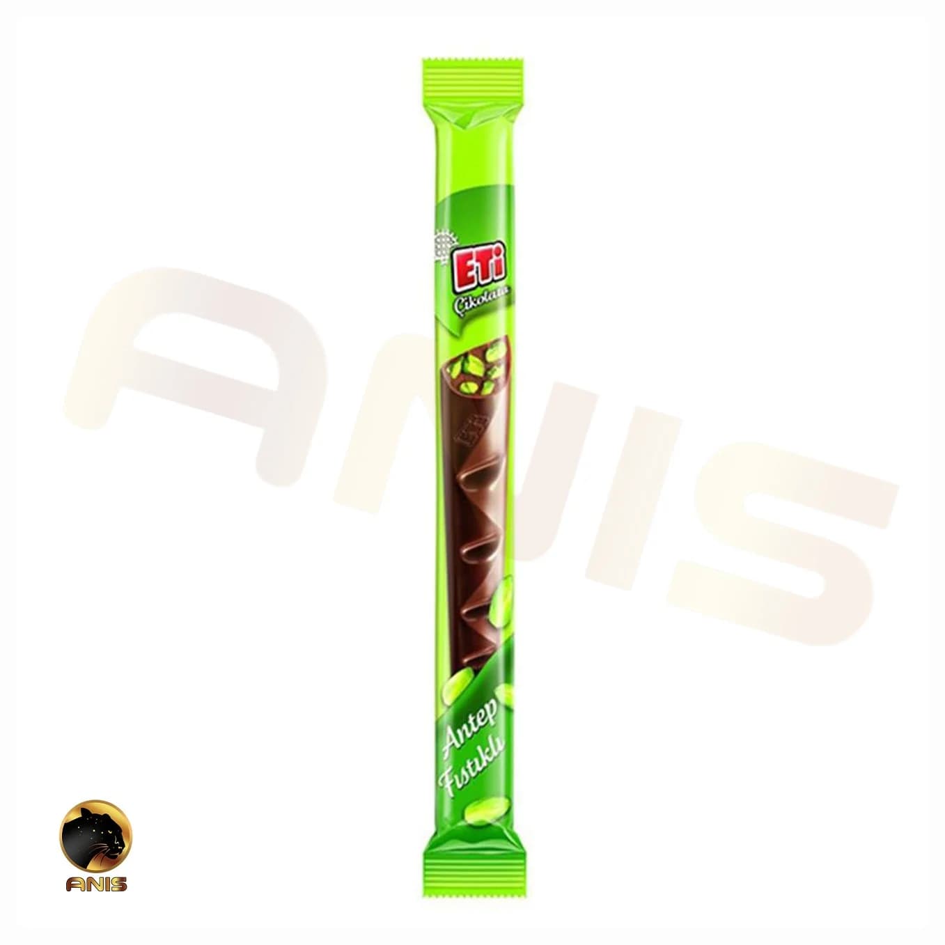 شکلات کاکائویی اتی eti قلمی با مغز پسته 34 گرم