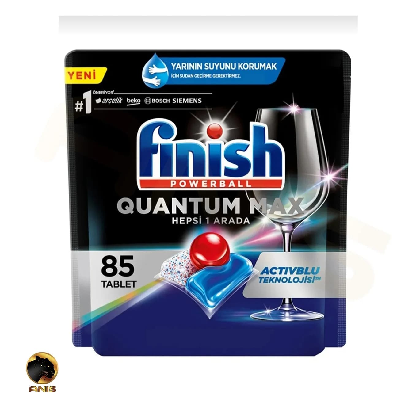 قرص ظرفشویی فینیش کوآنتوم مکس finish بسته 85 تایی