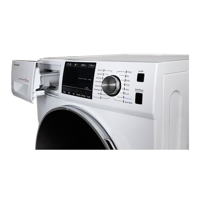 ماشین لباسشویی پاکشوما 7 کیلویی سفید مدل BWF 40704 WT — تصویر ۳