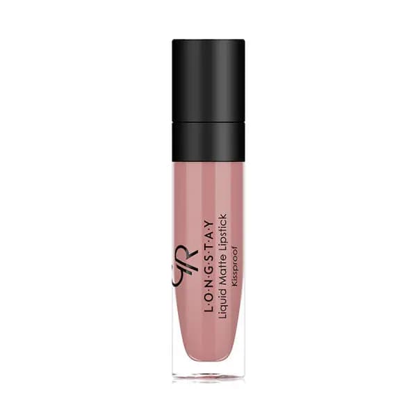 رژ لب مایع مات گلدن رز مدل LONG STAY شماره 01