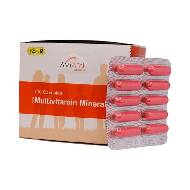 کپسول مولتی ویتامین مینرال امی ویتال (AmiVital) 100 عددی