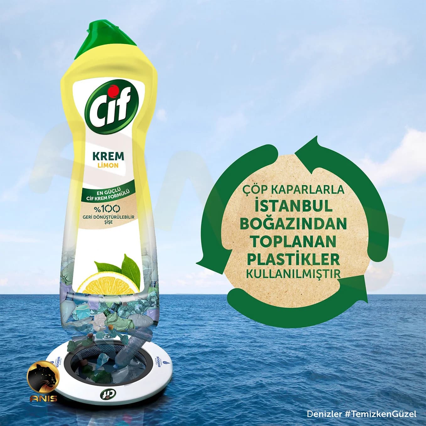 کرم پاک کننده سطوح Krem Limon سیف با رایحه لیمو 500 میل — تصویر ۲