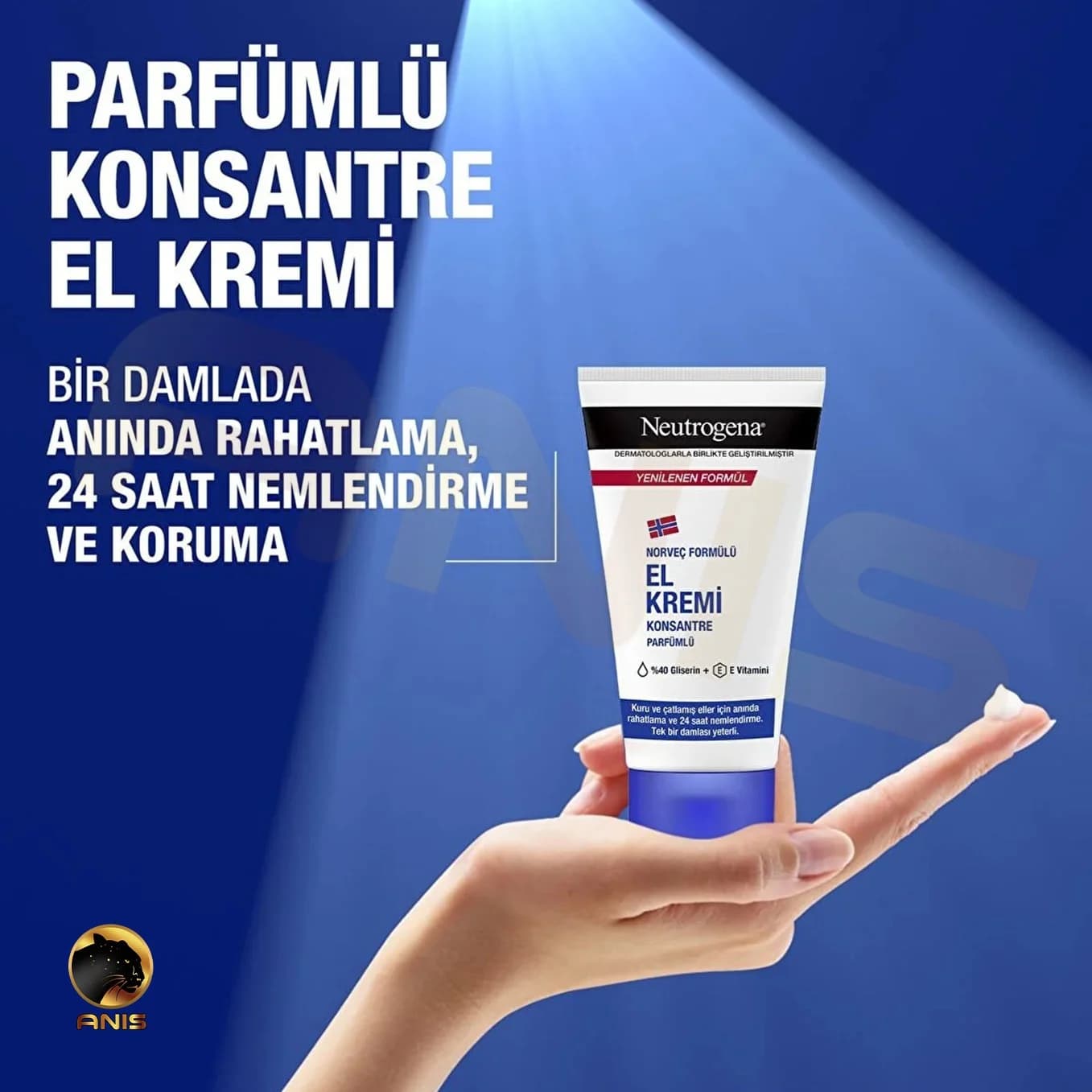 کرم دست مرطوب کننده تیوپی نوتروژینا neutrogena حجم 75 میل — تصویر ۲
