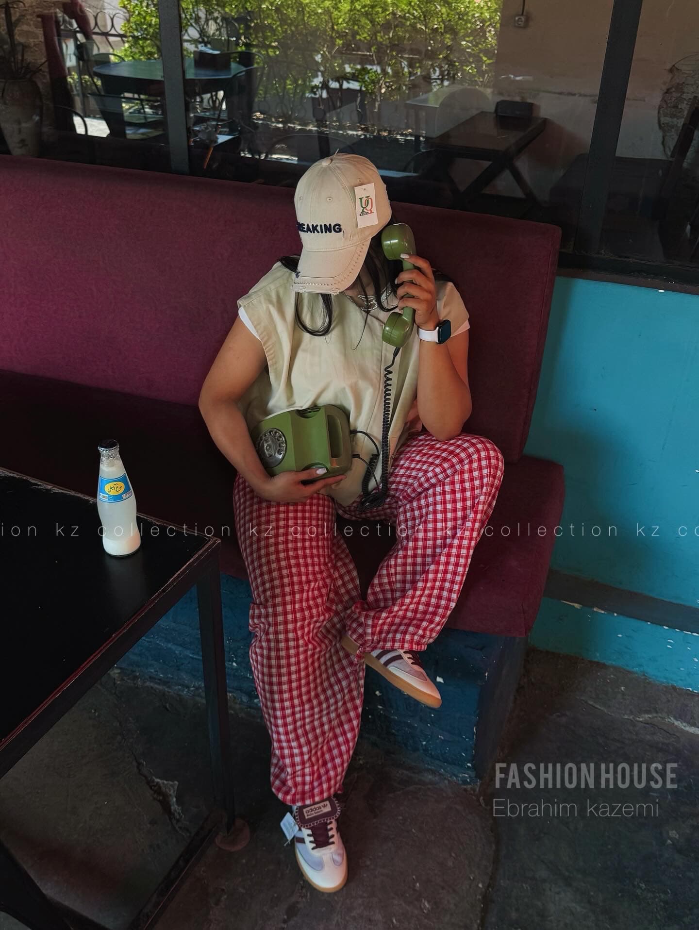شلوار بگ پینترستی چهارخونه🍒