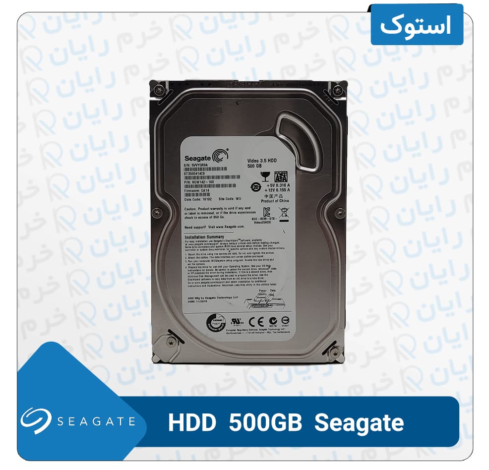 هارد استوک 500 گیگابایت HDD سیگیت 3.5 اینچ اینترنال