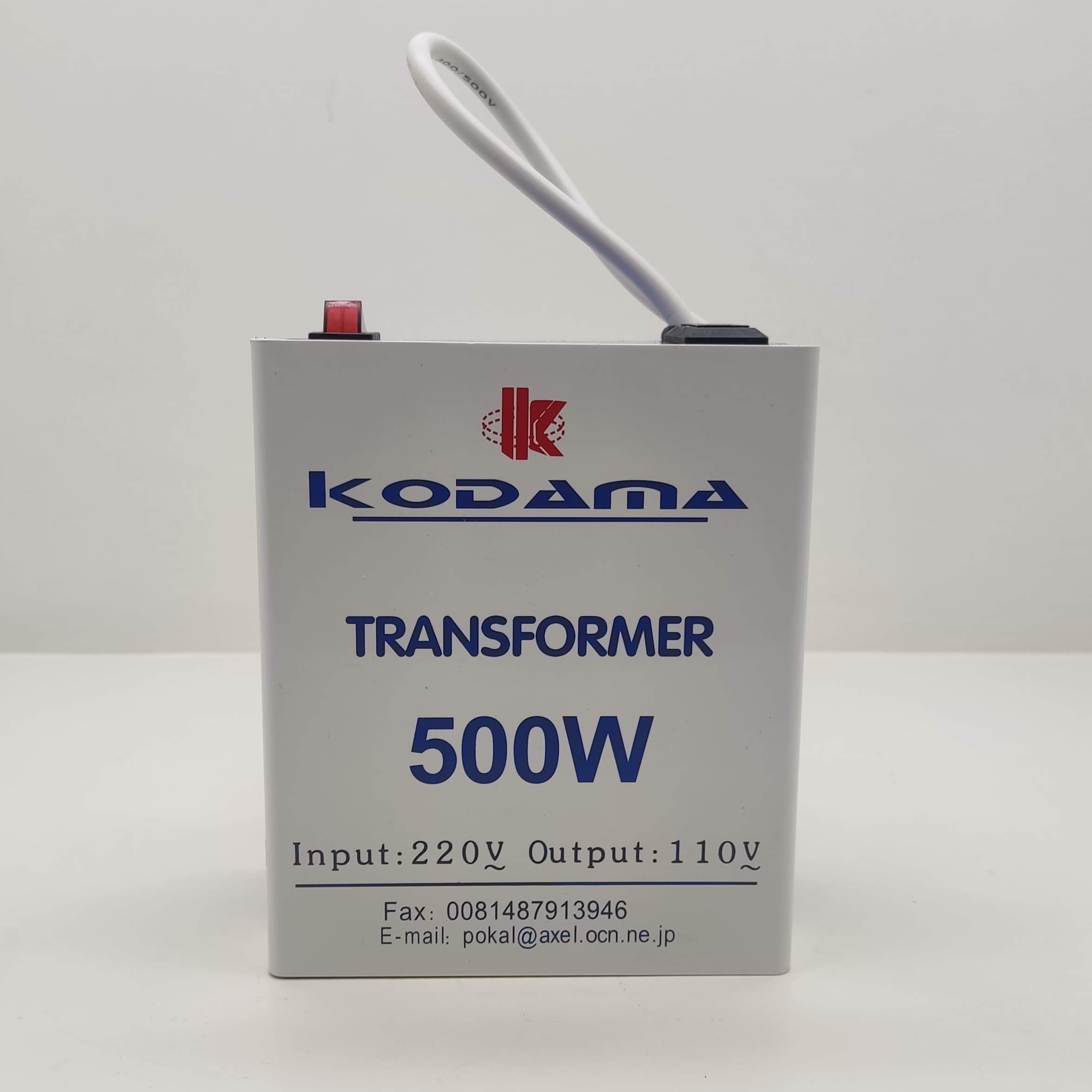 ترانس 220 ولت به 110 ولت بدنه فلزی 500 وات کوداما KODAMA — تصویر ۲