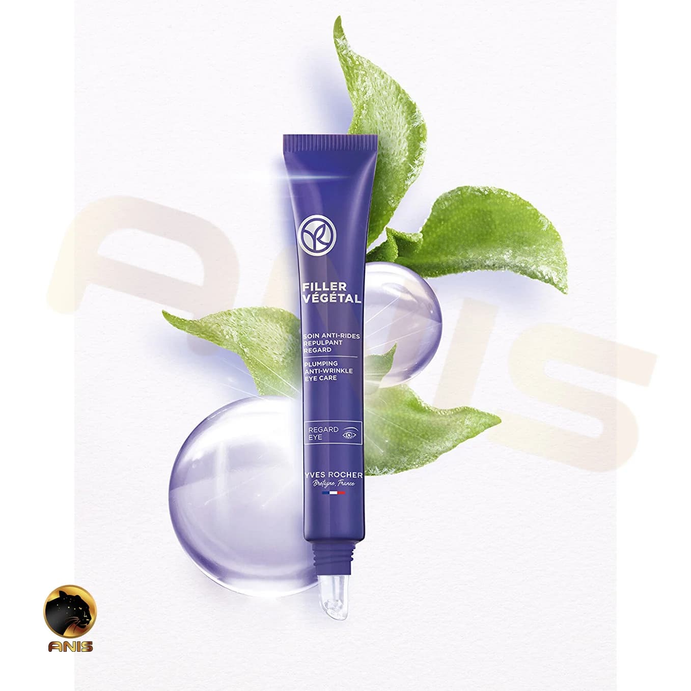 کرم دور چشم ضد چروک Filler Vegetal ایوروشه حاوی گل یخی و اسید هیالورونیک 14 میل — تصویر ۴