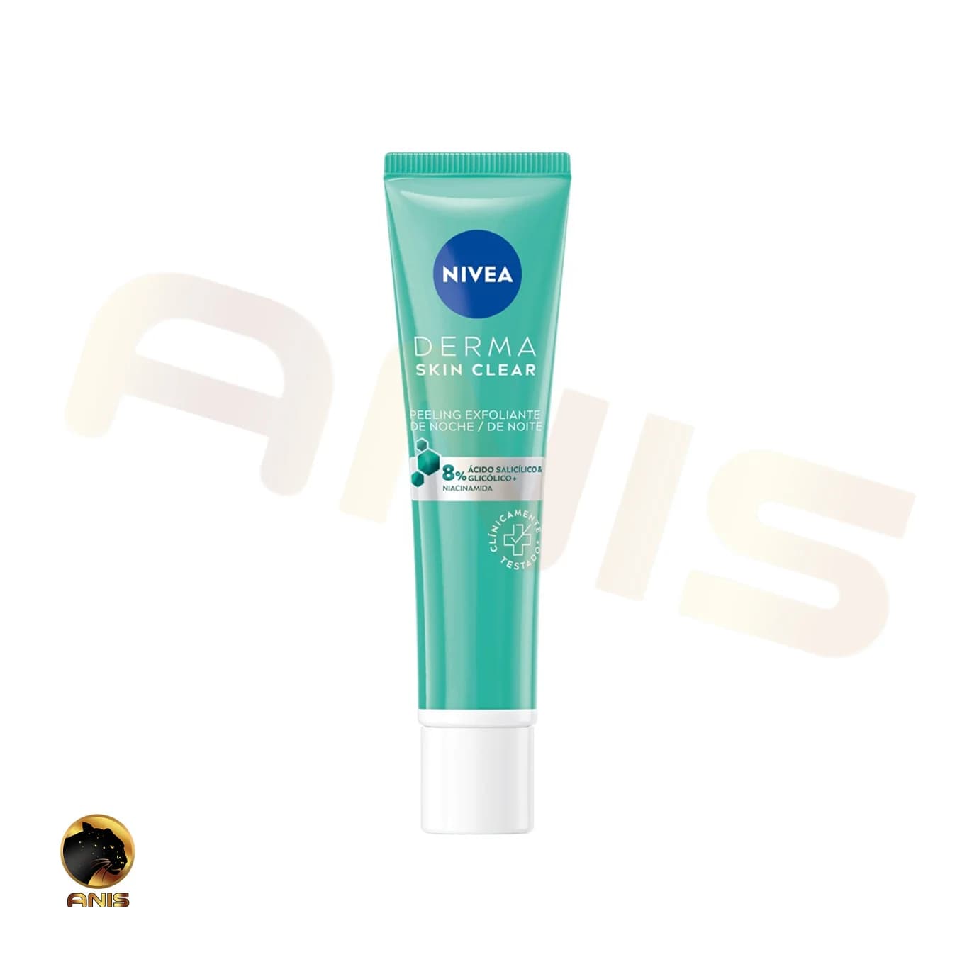 کرم شفاف کننده شب Derma Skin Clear نیوا حاوی سالیسیلیک و اسید گلیکولیک 40 میل