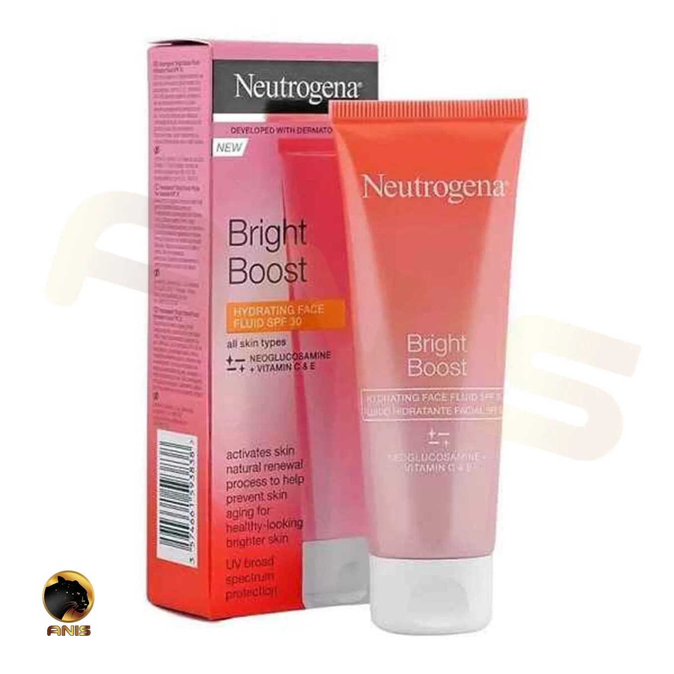 کرم ضد آفتاب Bright Boost نوتروژینا SPF 30 حاوی ویتامین C و E و گلوکوزامین 50 میل — تصویر ۲