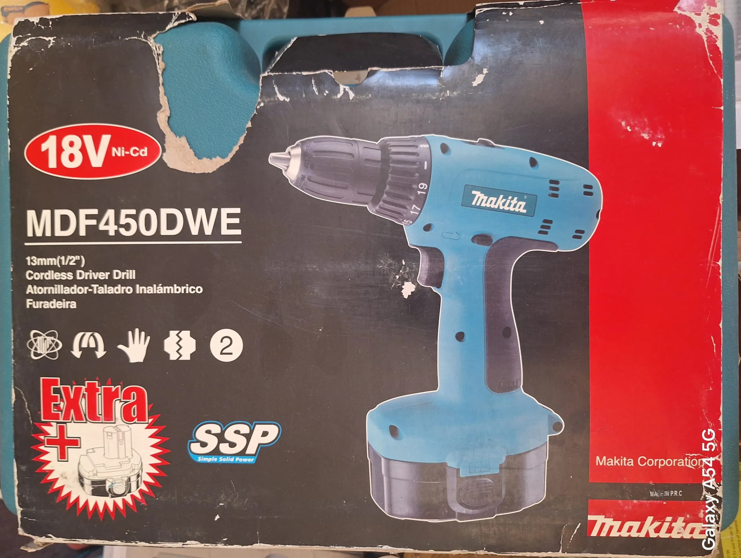 دریل شارژی ماکیتا صنعتی مدل MDF450DWE — تصویر ۲