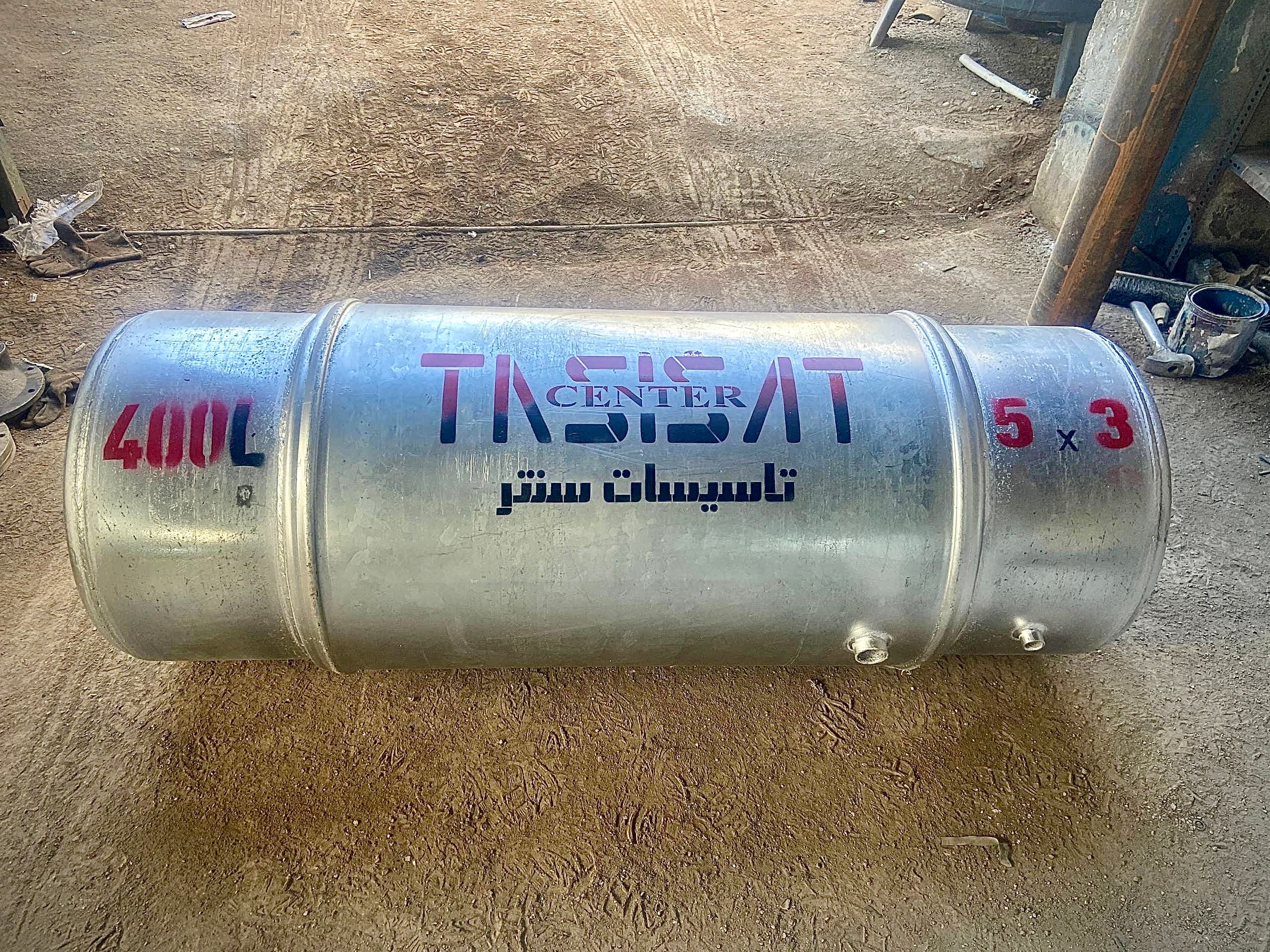 منبع 400 لیتری دوجداره تاسیسات سنتر مدل TC-DHT-400 — تصویر ۳
