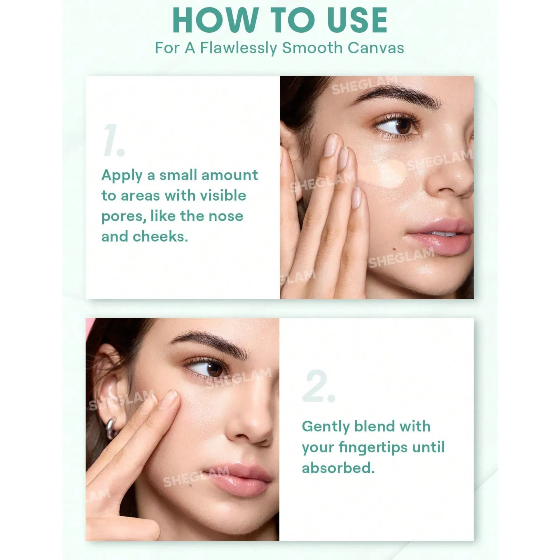 پرایمر کوچک کننده منافذ شيگلم Sheglam مدل Pore No More Primer — تصویر ۳
