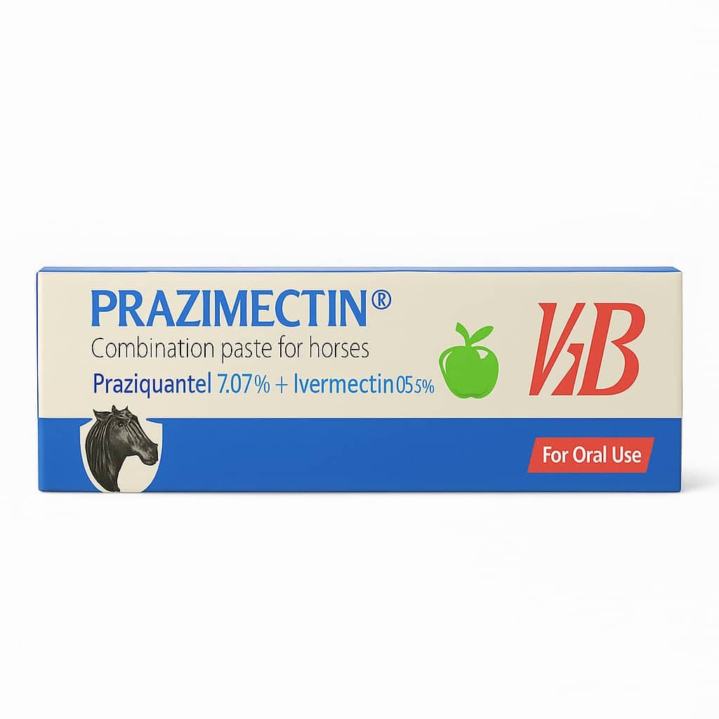 خمیر ضد انگل PRAZIMECTIN برای اسبها | پرازیکوانتل + آیورمکتین
