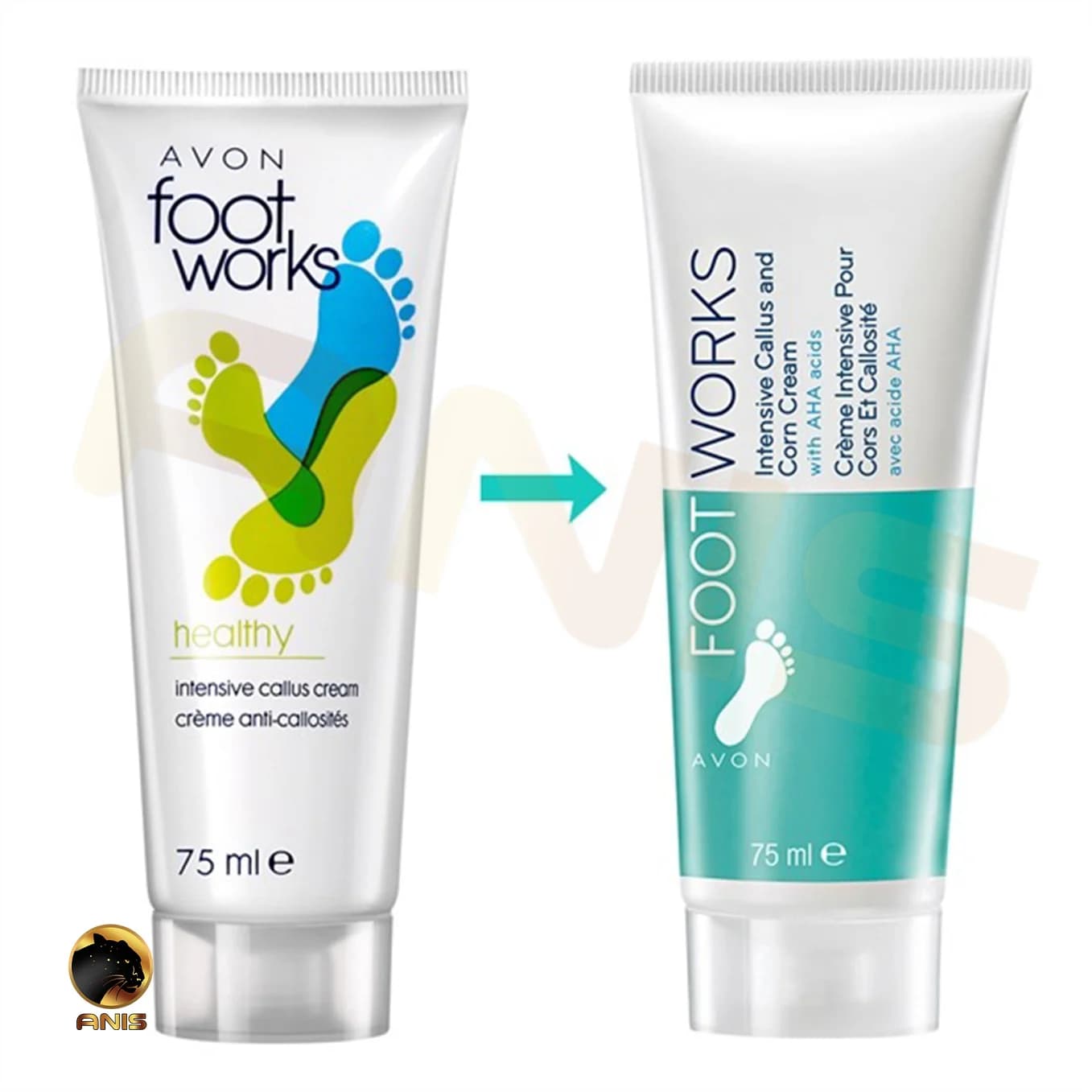 کرم مرطوب کننده پا Foot Works آون حاوی روغن سویا 75 میل — تصویر ۲