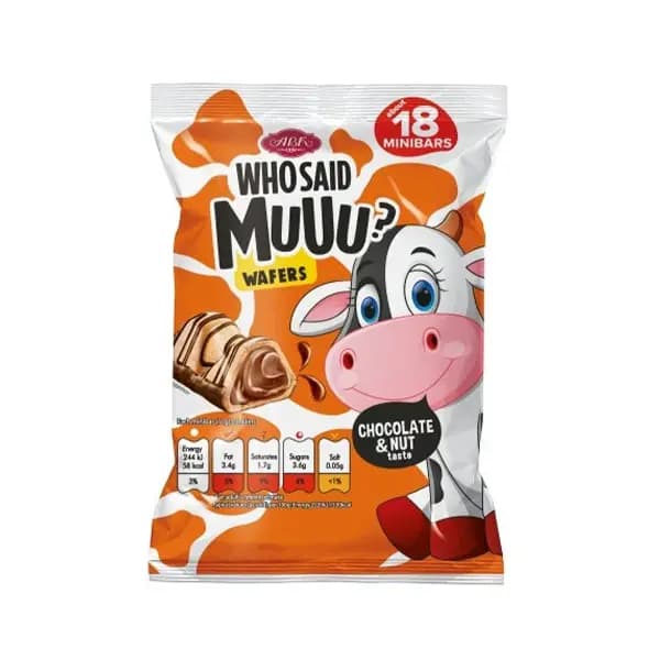 شکلات بار ای بی کا ABK Who Said Muuu Baked Milk با مغز کرم فندقی و شکلات 200 گرم