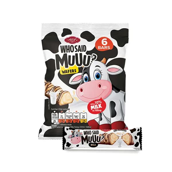 شکلات بار ای بی کا ABK Who Said Muuu Baked Milk با مغز کرم شیری 200 گرم