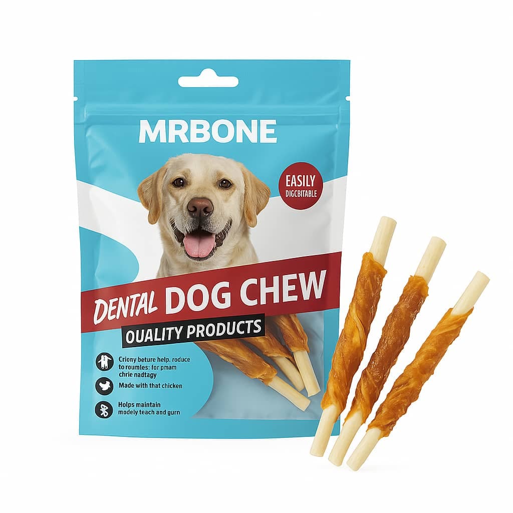 تشویقی دنتال سگ MRBONE مدل استخوان دور پیچ مرغ — تصویر ۲