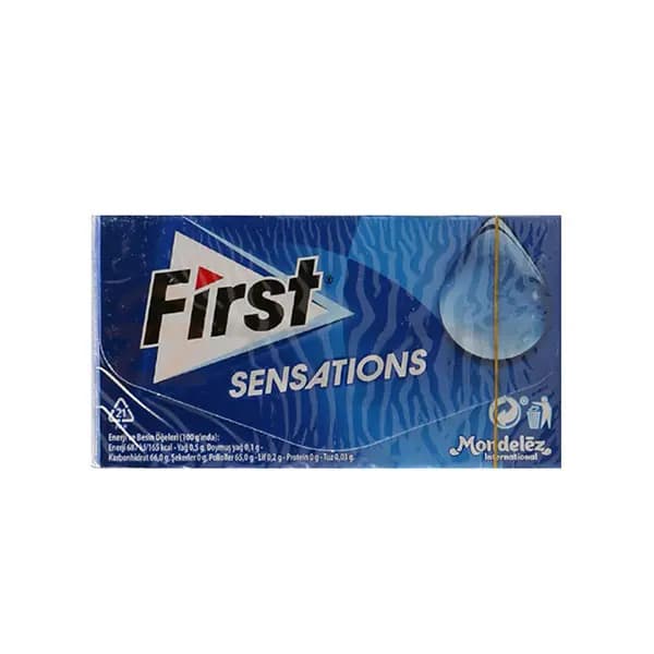 آدامس فرست ترکیه First Sensations طعم نعنا سفید خنک کننده 27 گرم